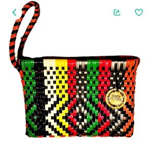 Maria Victoria Plastic Woven wristlet